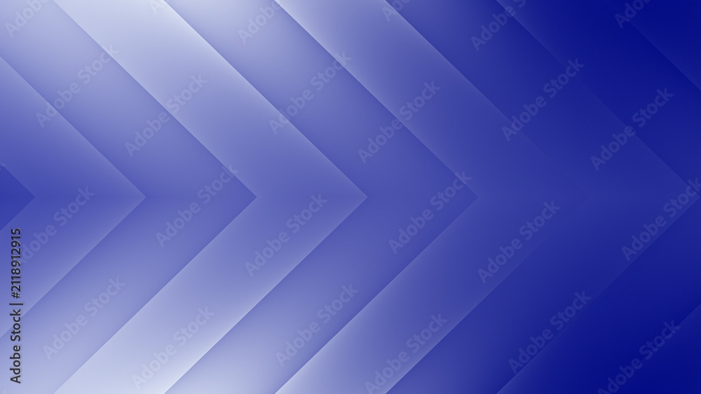 Obraz premium Abstract blue arrow geometric background vector illustration. Modern blue chevron gradient layer pattern design. Clean dynamic directional line backdrop concept.
