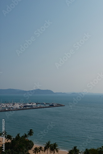 Photography sea and yacht