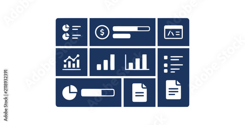 Business Data Analytics Icon Set