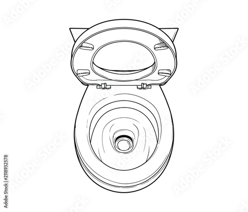 Toilet vector icon restroom equipment modern