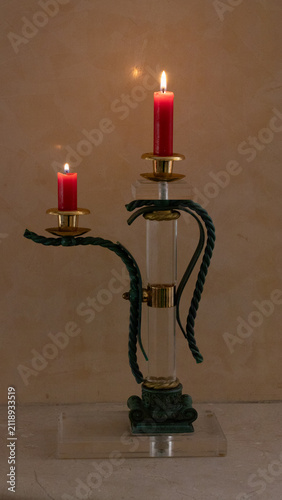 Obraz na płótnie candlestick with candle