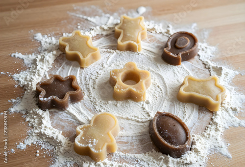 Homemade cookie dough shape...