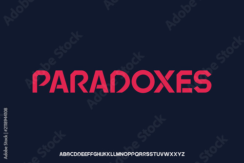Display alphabet font vector design suitable for headline, poster, logo, magazine and many more
