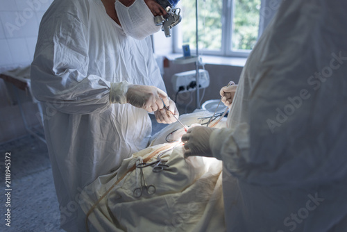 Принти на полотні neurosurgeon is working