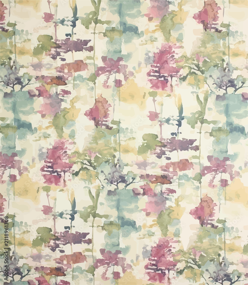 Fototapeta premium grunge background with flowers
