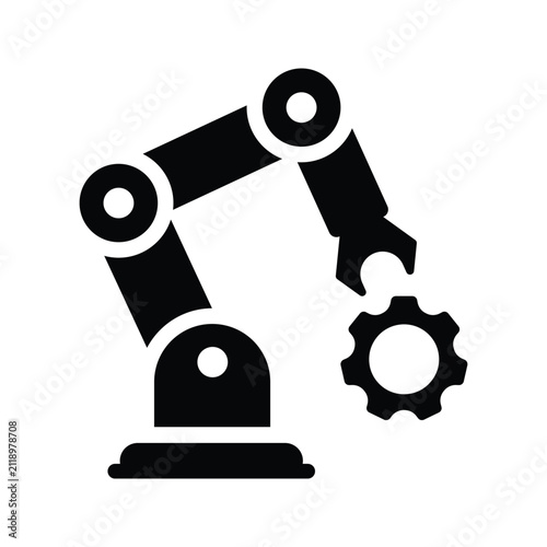 Robotic arm icon