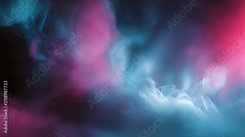 Abstract colorful background with blurred shapes and light effects