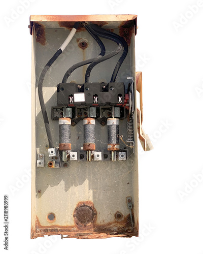 Old fused safety switch box
