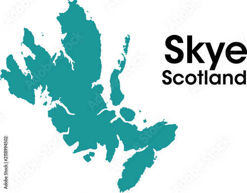 Cuadro en lienzo Isle of Skye Scotland Filled Vector Map
Filled vector map of the Isle of Skye, Scotland, United Kingdom, isolated on a light background