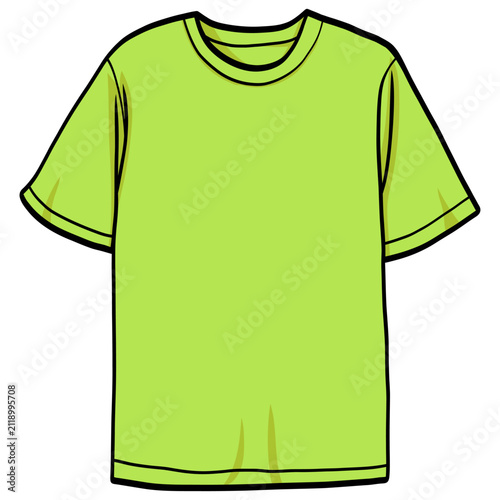 Green T-Shirt Illustration Vector Design