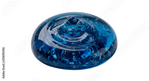 blue glass ball