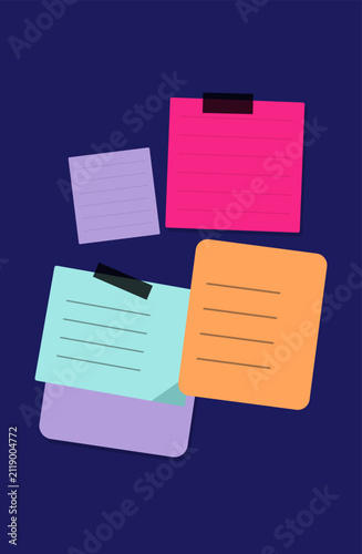 Sticky note vector design
