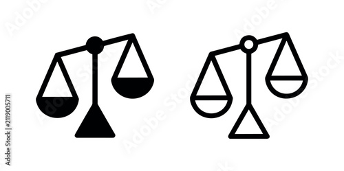 Картината върху платно Justice Scales Law Court Icon