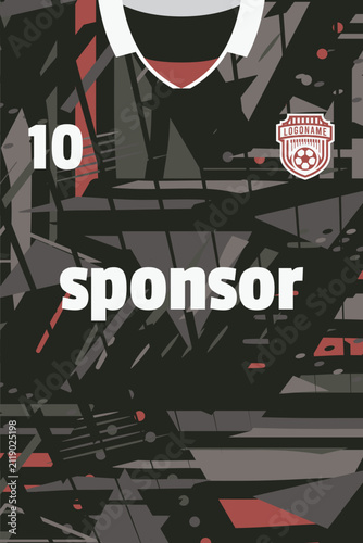 Sport jersey parttern design template