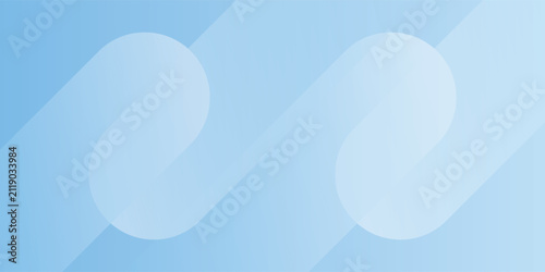 Abstract light blue gradient background with soft overlapping rounded diagonal geometric shapes eps10