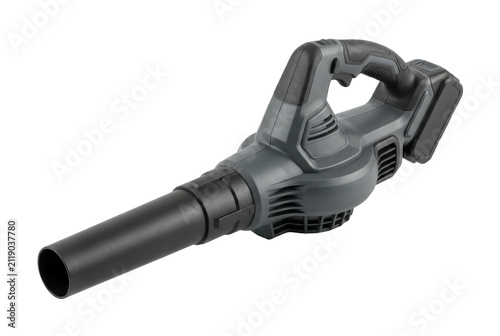 Cordless electric leaf blower for yard cleanup.