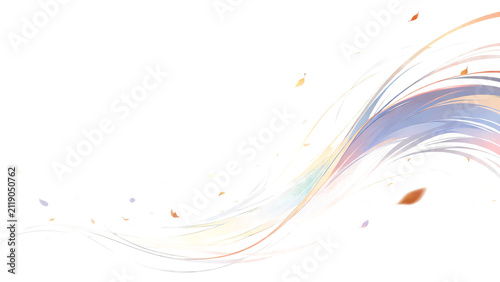 Anime-style pop fireworks and swirling wind abstract background frame