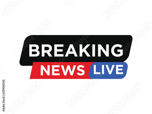 Breaking News Live Lower Third Graphic Banner Template