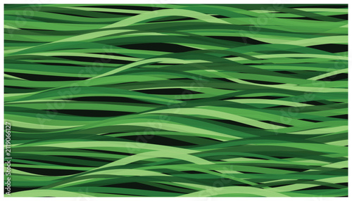 Abstract green organic wave pattern background with flowing lines and dark shadows creating deep natural texture.