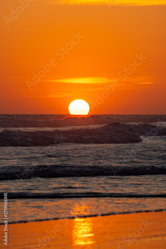 sunset over the sea