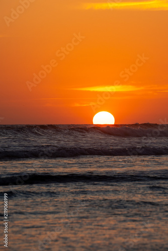 sunset on the beach