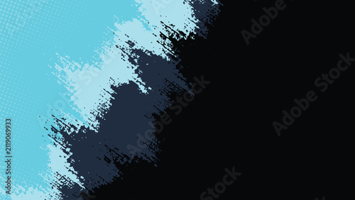 A grunge background with contrasting diagonal black and blue colors.