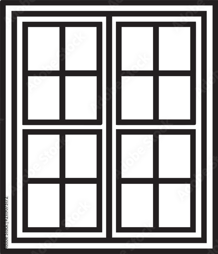 vector illustration of a window