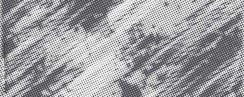 Light gradient halftone dots grunge wide background vector eps 10