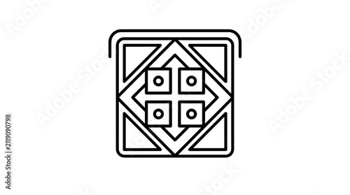 Geometric Square Pattern Icon