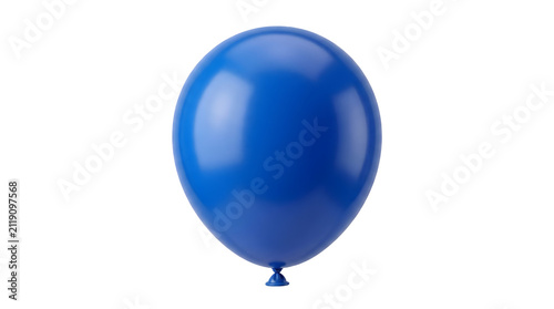 blue balloon isolated on white