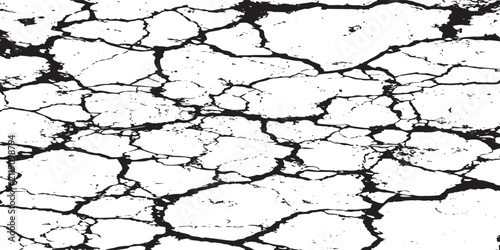 Cuadro en lienzo black cracked surface texture irregular patterns organic shapes natural worn eff