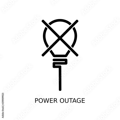 Canvastavla Power Outage Vector Icon