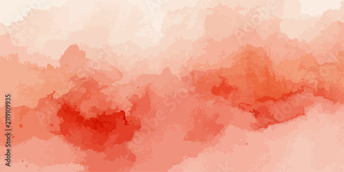 Abstract Red and Pink Watercolor Background with Vintage Grunge Paper Texture for Artistic Wallpaper Design and Hand Painted Illustration