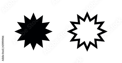 Starburst Seal Icons Set