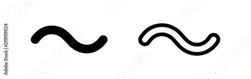 Photography Tilde wave symbol icon set