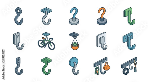 Colorful Vector Icons of Modern Tools and Gadgets.