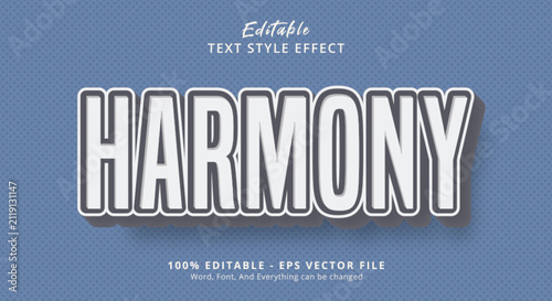 Harmony Text Effect, Editable Text Effect