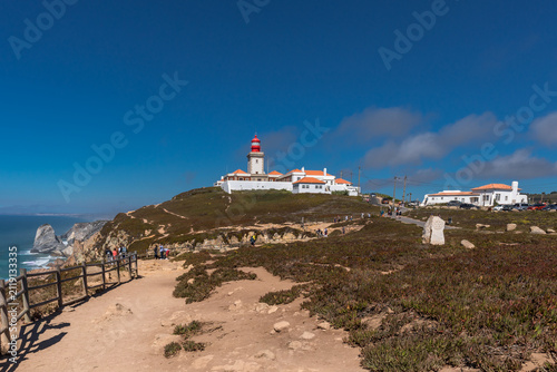 Cabo da Roca Lighthouse and Coastal Cliffs in Sintra, Portugal