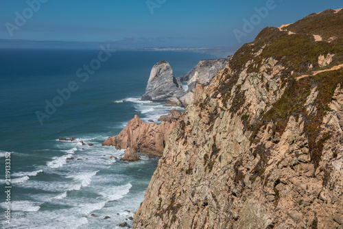 Cabo da Roca Lighthouse and Coastal Cliffs in Sintra, Portugal