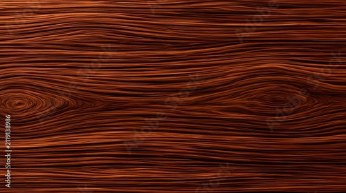 Dark wood texture featuring organic grain patterns and polished finish in a seamless vector illustration for interior design and luxury branding