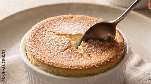 Freshly baked souffle