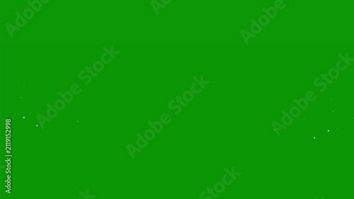 White glitter sparkle animation with magical star trail, glowing fairy dust, shimmering particles, luxury fantasy burst, festive twinkle line, green background overlay, seamless 4k
