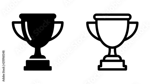 Canvastavla Golden championship award trophy cup illustration