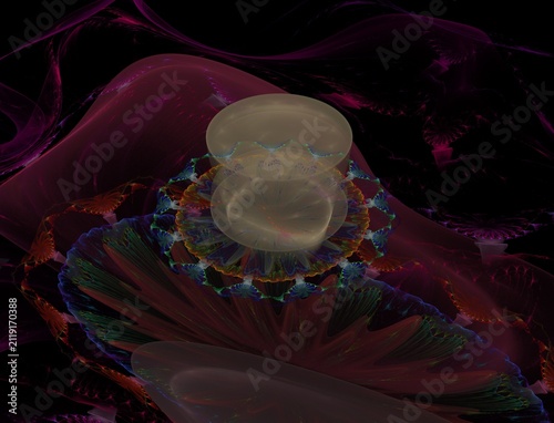 Foto Imaginatory fractal abstract background Image