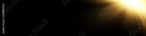 Realistic Sun Light Rays Effect on Transparent Background

