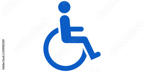 wheelchair accessibility symbol icon isolated on transparent background