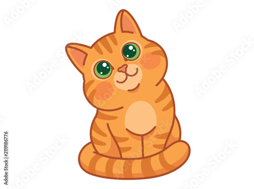 Cute Orange Tabby Cat Ill