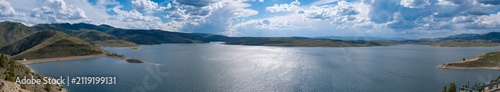 фотографія Panorama of the Soldier Creek Dam and the Strawberry Reservoir near Heber City,