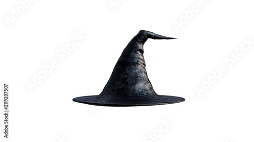Black witch hat for halloween magic costume