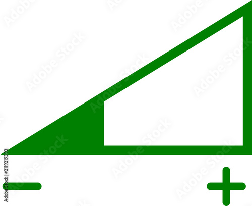 Quadro su tela Green Volume 50 Percent Speaker Icon Isolated on Transparent Background PNG Vect